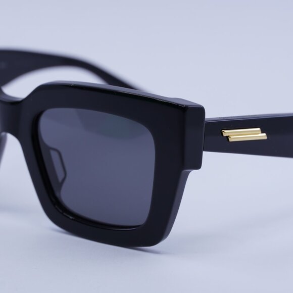 ?️ New Bottega Veneta BV1212S 001 Sunglasses - Black Frame, Grey Lenses main image 11